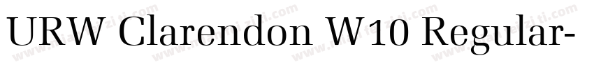 URW Clarendon W10 Regular字体转换